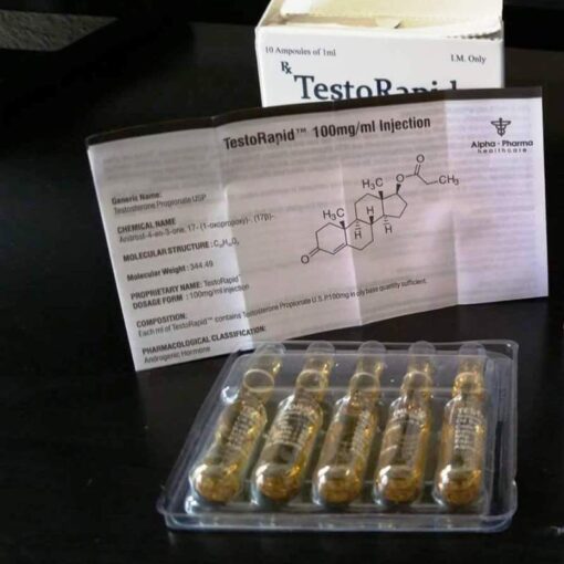 Alpha Pharma TestoRapid 100mg 10 amps