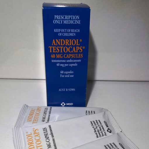 Andriol Testocaps 40mg 60 capsules